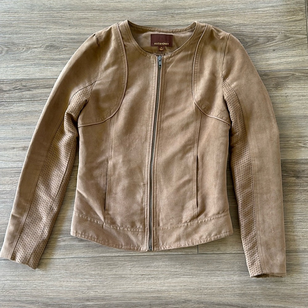 Faux suede Hive & Honey jacket, XS